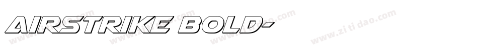 Airstrike Bold字体转换